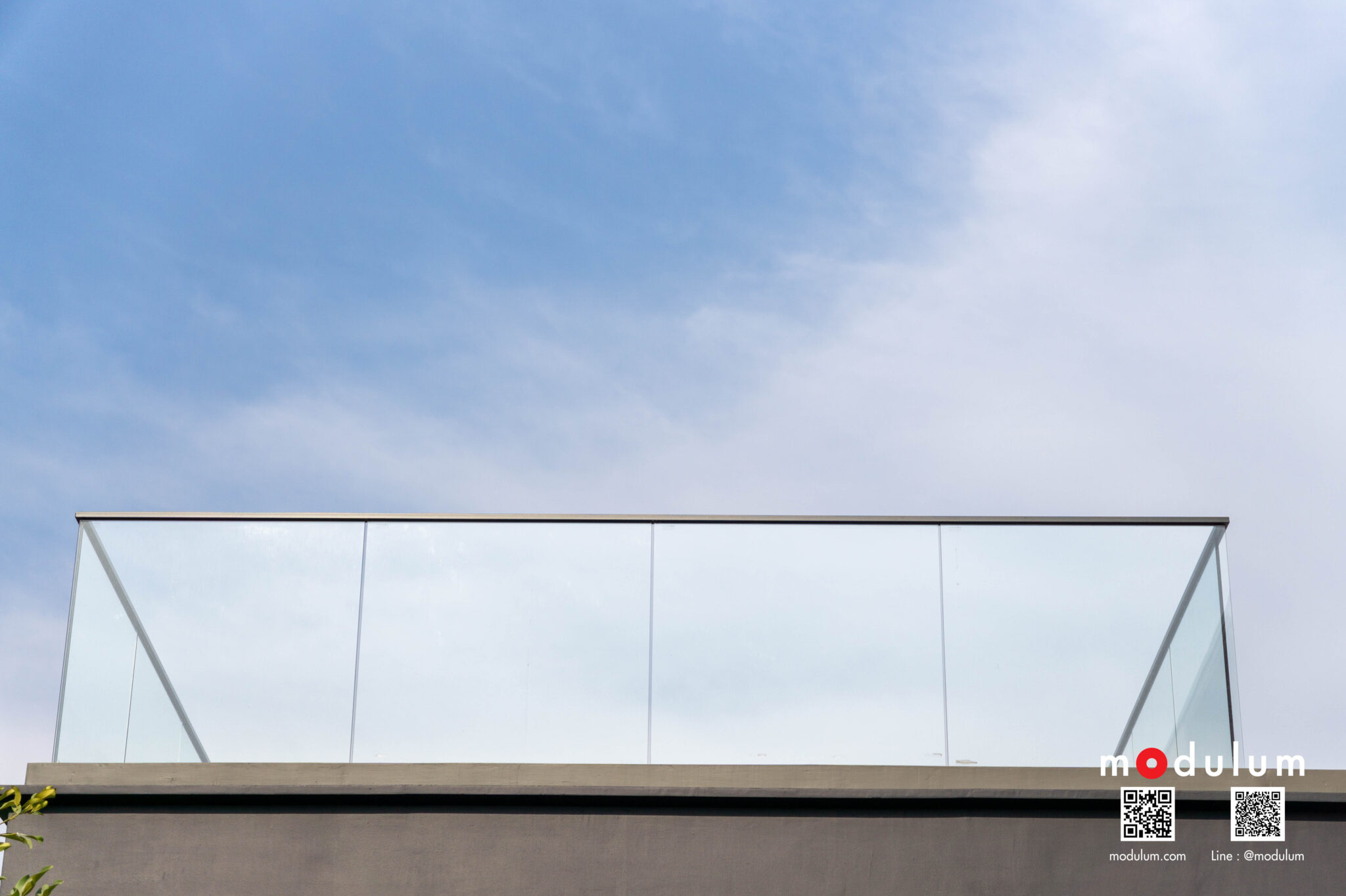 ราวกันตก ราวระเบียง ราวบันได กระจกนิรภัย รุ่น Frameless