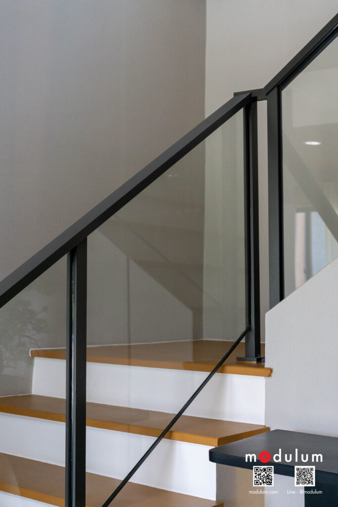 ราวกันตก-ราวบันได-กระจก