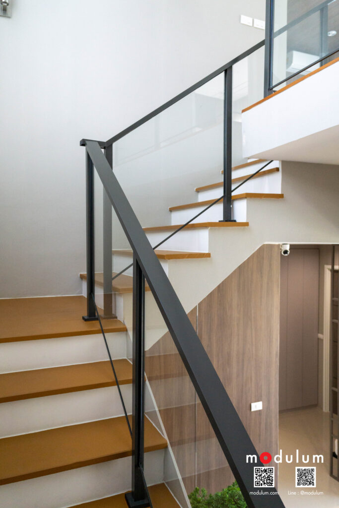 ราวกันตก-ราวบันได-กระจก