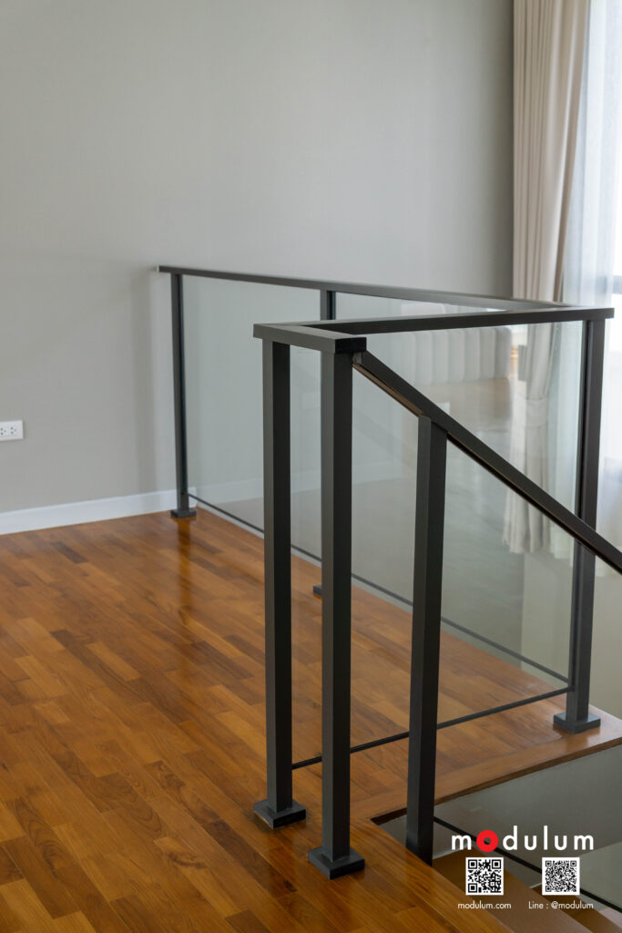 ราวกันตก-ราวบันได-กระจก