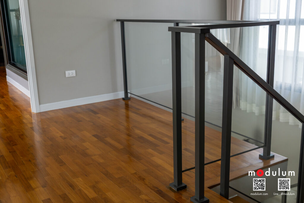 ราวกันตก-ราวบันได-กระจก