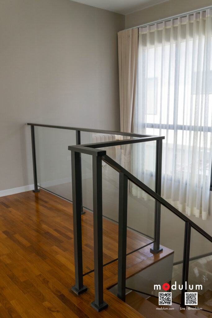 ราวกันตก-ราวบันได-กระจก