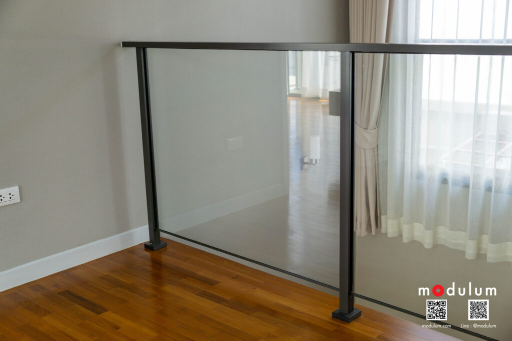 ราวกันตก-ราวบันได-กระจก