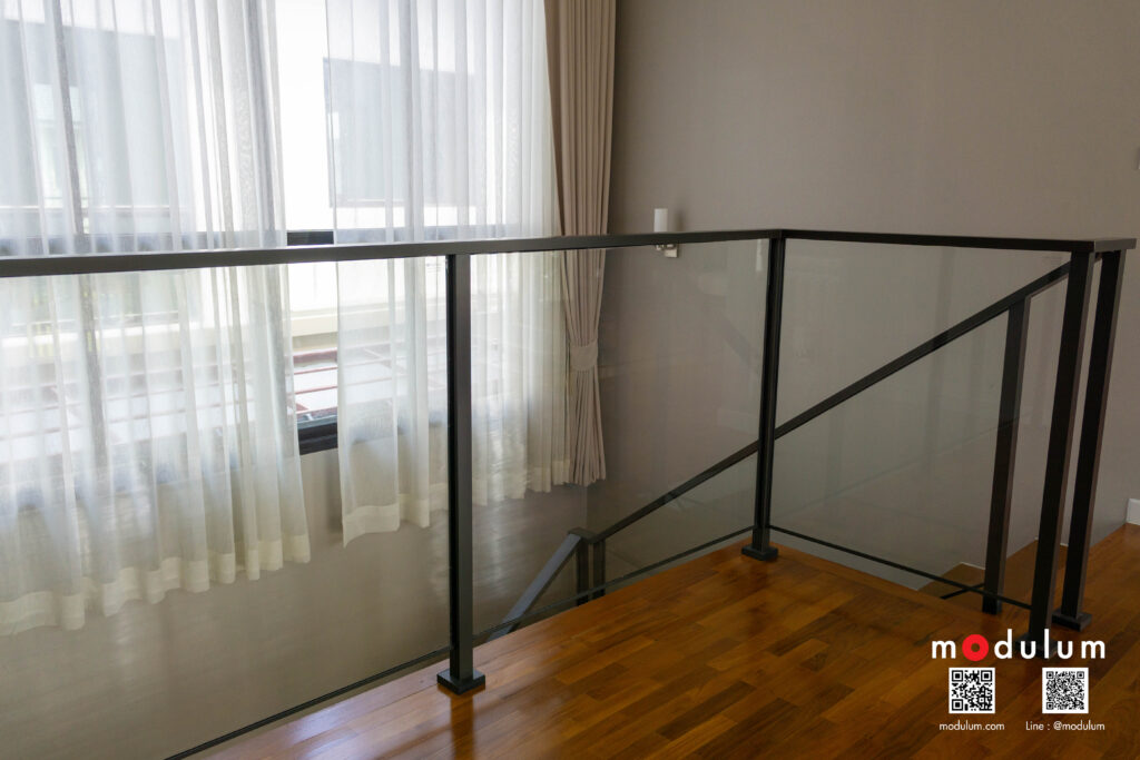 ราวกันตก-ราวบันได-กระจก