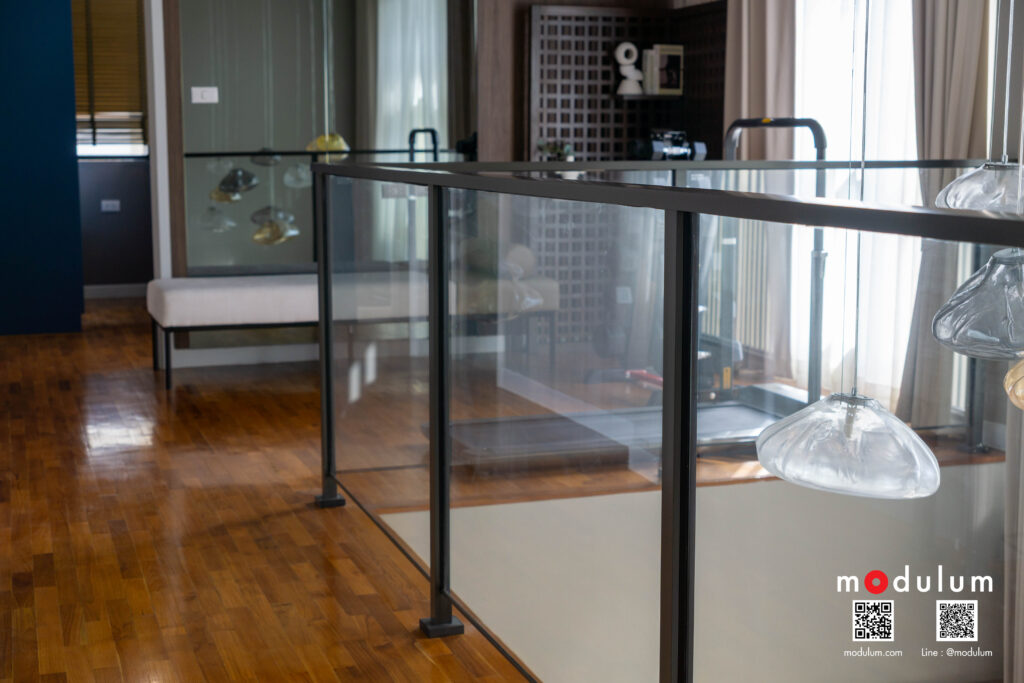 ราวกันตก-ราวบันได-กระจก