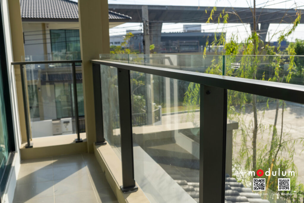 ราวกันตก-ราวระเบียง-กระจก