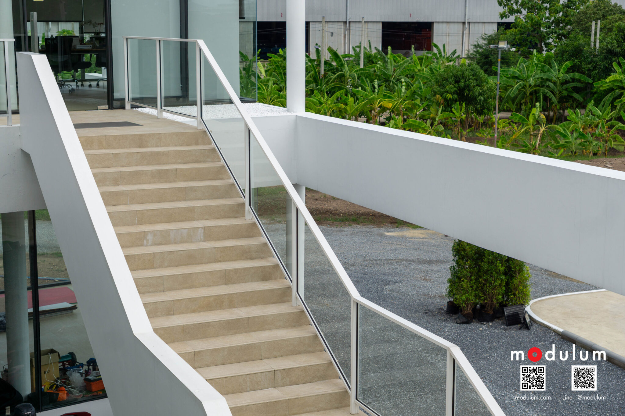 ราวกันตก-กระจกนิรภัย