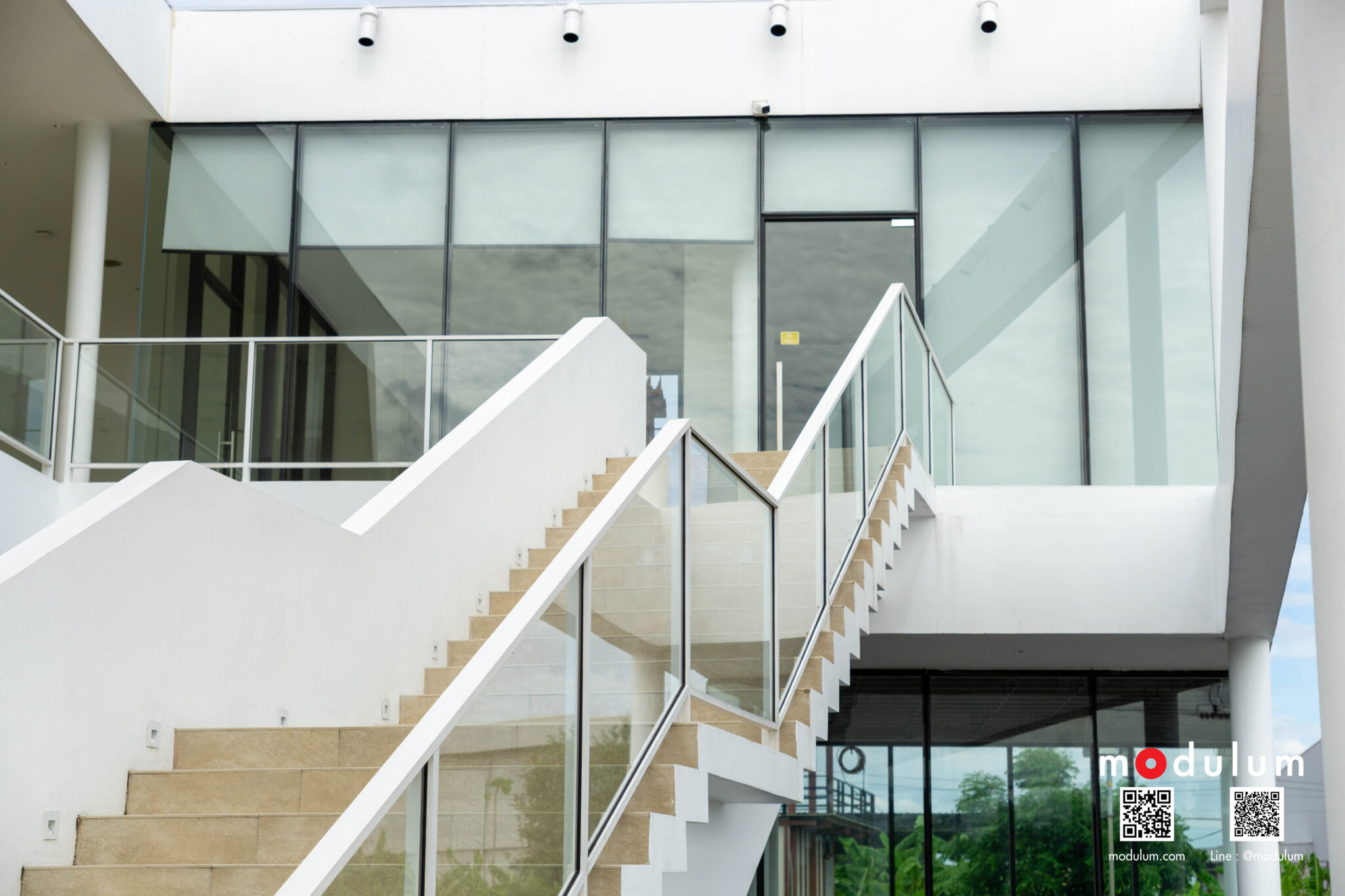 ราวกันตก-กระจกนิรภัย