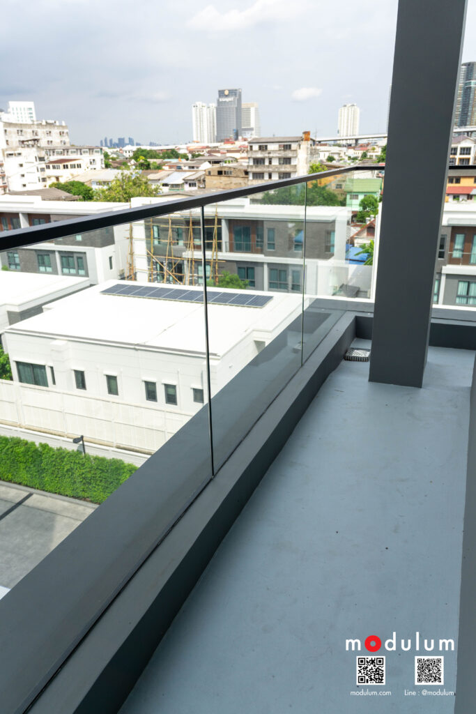 ราวกันตก-ราวระเบียง-กระจกนิรภัย